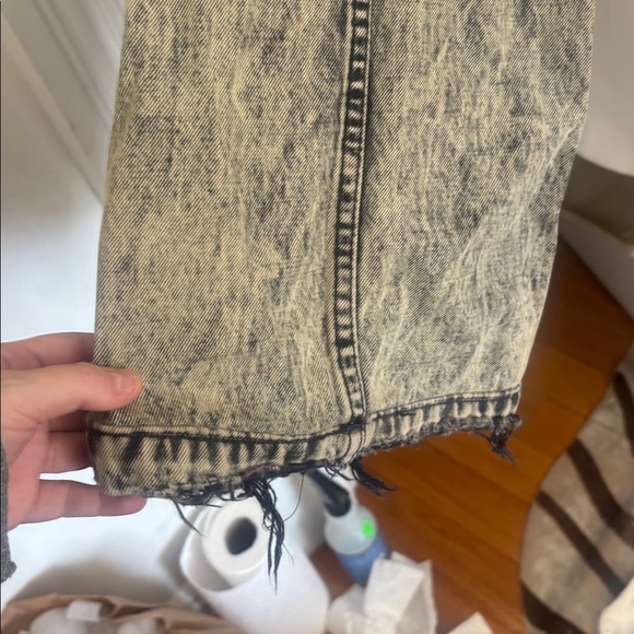 Ulla Johnson Black and Gray Acid Washed Pants - Picture 3 of 6